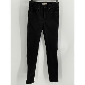 Madewell Jeans Black Women's Size 26 10" High Rise‎ Skinny Denim